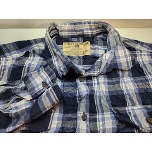 COLD STORAGE Foul Weather Gear Plaid Long Sleeve Button Up Shirt Mens 3XL